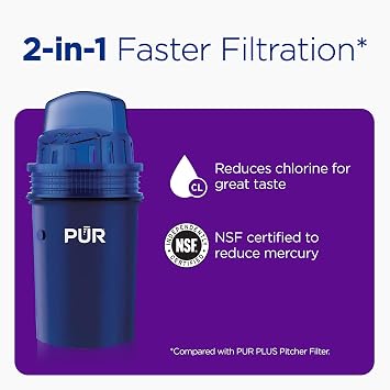 PUR Water Filter Dispenser XL 44-Cup with 2 Genuine PUR Filters