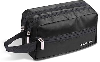 Toiletry Pouch for Men & Women, Shaving Kit Bag for Men, Travel Pouch for Toiletries (CTP1_Black)