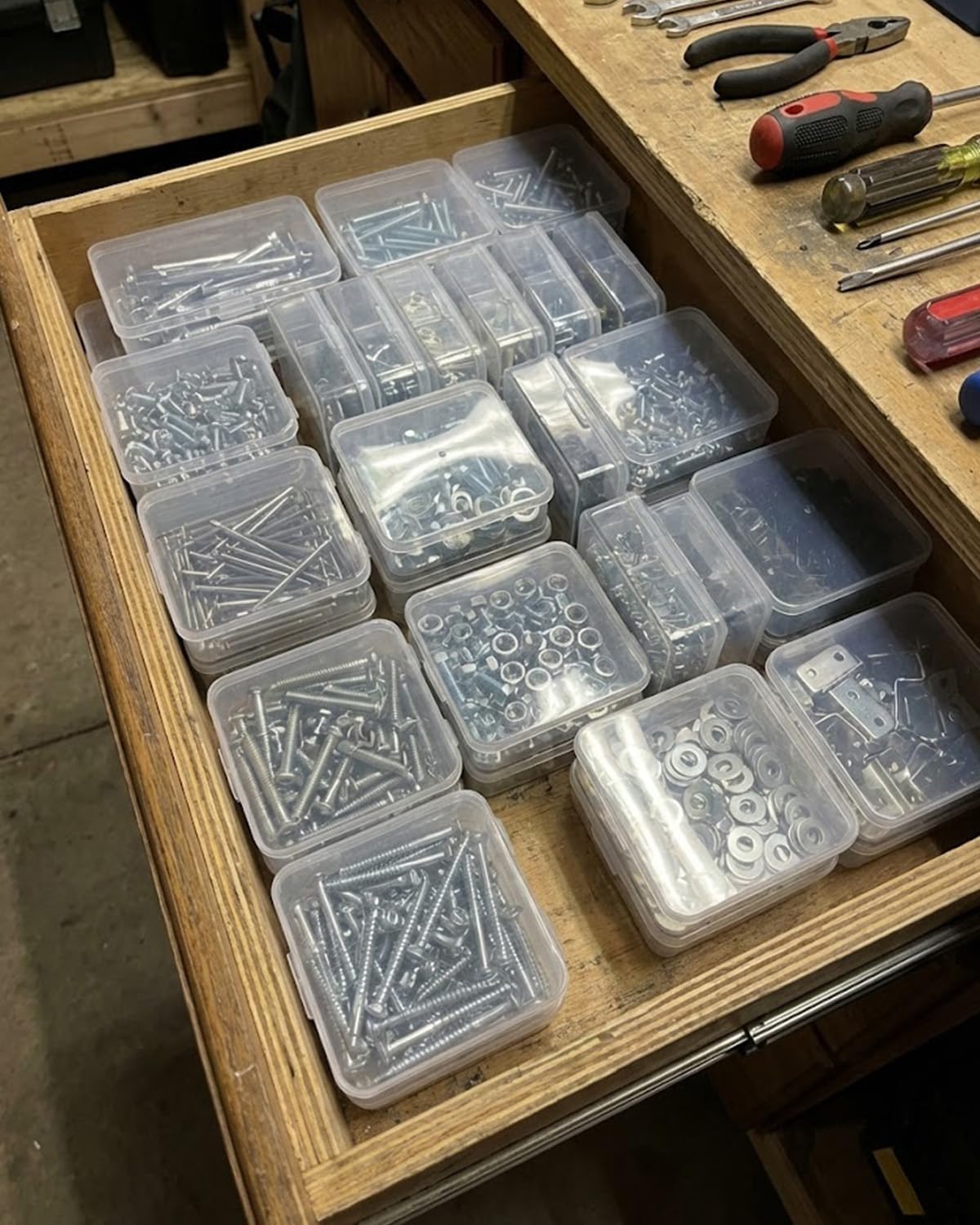 Small Plastic Containers, 12 Pack Bead Organizer Box Small Bead Containers Mini Plastic Container With Hinged Lid, For Little Items, Beads, Jewelry, Cards, Nail, Bobby Pin (4.9 x 4.9 x 1.4 inch)