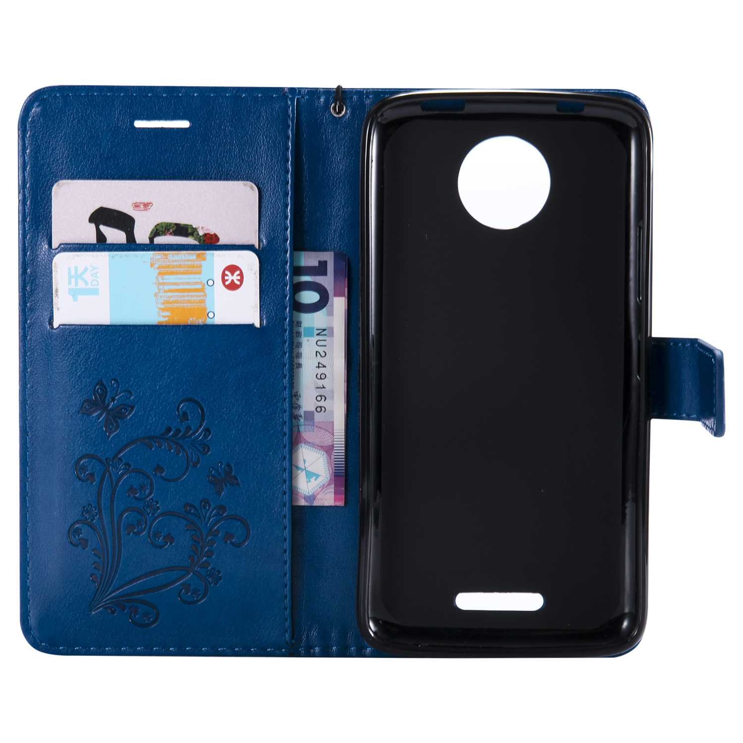 DENDICO Wallet Case for Moto C Flip Leather Case with Card Slots and Stand Feature - Image 3