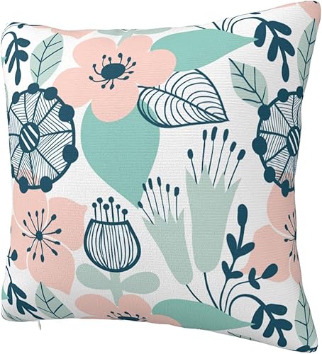 Miniatura 2 de YIPOCH Fundas de almohada abstractas de hierba de flores, fundas de almohada de 26 x 26 pulgadas, fundas de cojín decorativas para sofá, fundas para