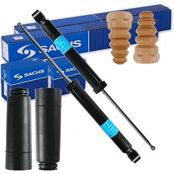 2x Sachs Shock Absorbers + Protection Kit Rear