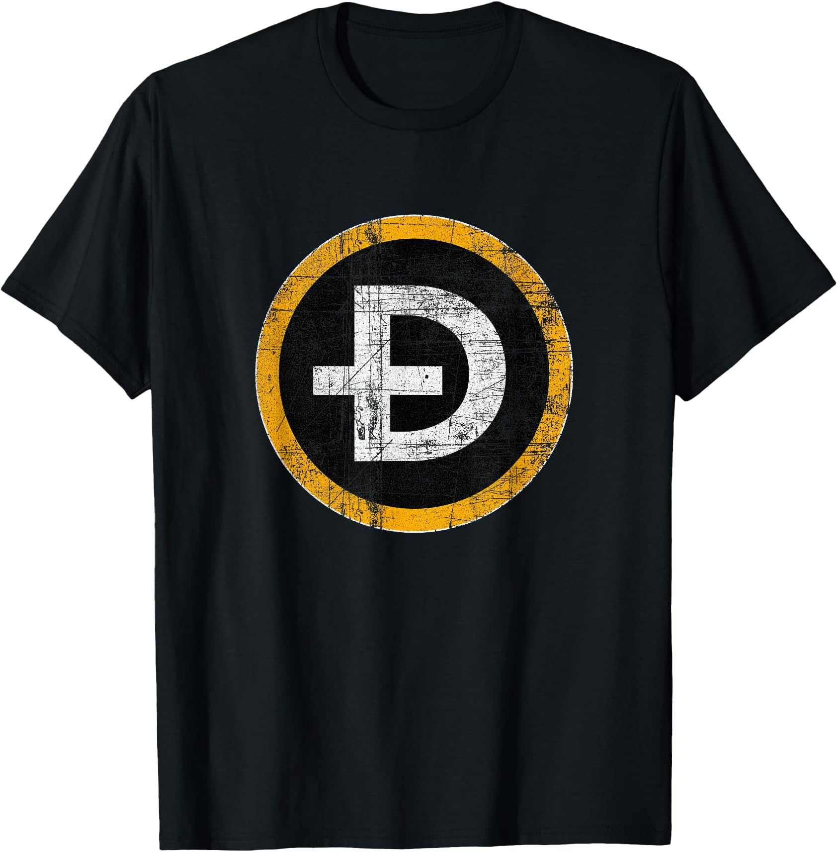 Dogecoin Symbol - DOGE HODL Jersey (DISTRESSED) T-Shirt