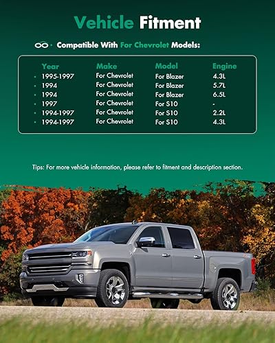 Miniatura 7 de SCITOO Espejo retrovisor lateral del conductor apto para Chevy para Blazer, S10 1994-1997 y para GMC Jimmy, Sonoma Isuzu para hombre y para