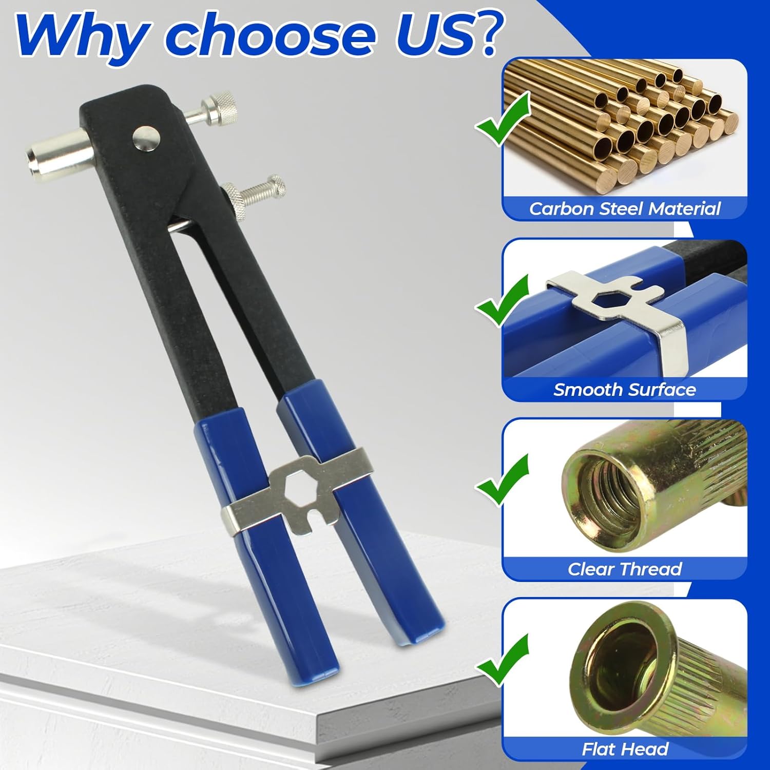 550 Pieces 5 Metric Rivet Nuts 6 Screw kit (M8/M6/M5/M4/M3 * 2), Including More M8 and M6 Specifications, Suitable for Furniture, Decoration, Automotive, Marine and Industrial Fields