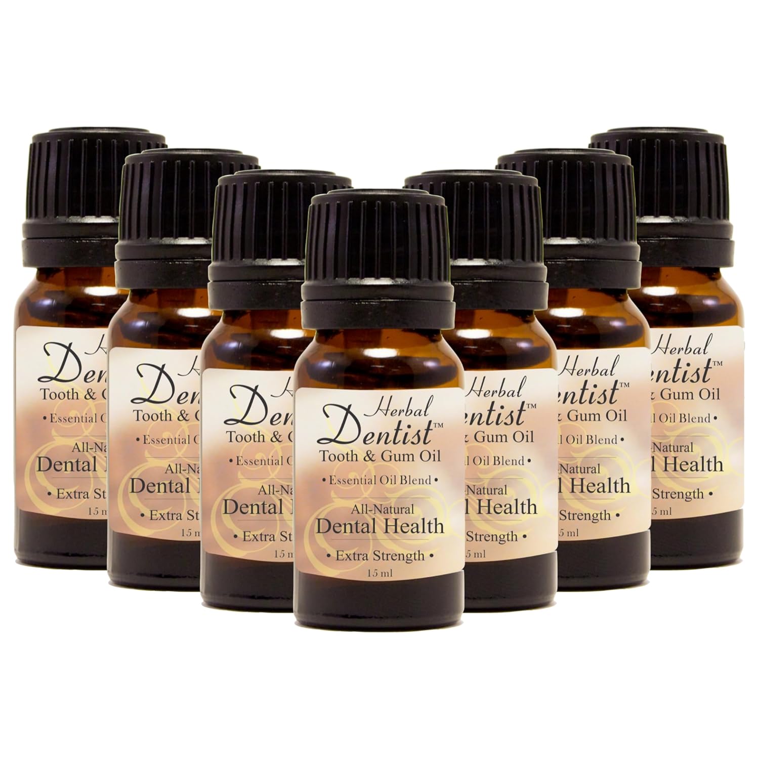 Herbal Dentist™ Tooth & Gum Oil (Extra Strength) • 100% Pure & Natural • Complete Oral Health Care (7 Pack)