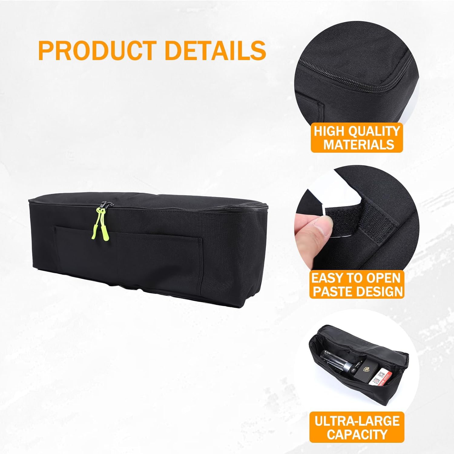 LLKUANG Car Trunk Storage Organizer Bag Compatible with Toyota Land Cruiser Prado 250 J250 LC250 2024 2025,Rear Trunk Pockets Storage Organizer Oxford Cloth Storage Bag Space Saving (Left Side)
