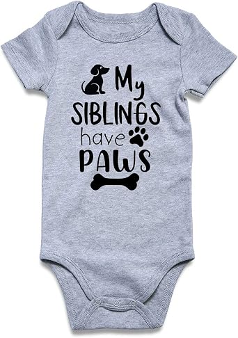 Funnycokid Baby Boys Girls Bodysuit Funny Newborn Romper Short Sleeve Infant Neutral Outfits 0-12 Months