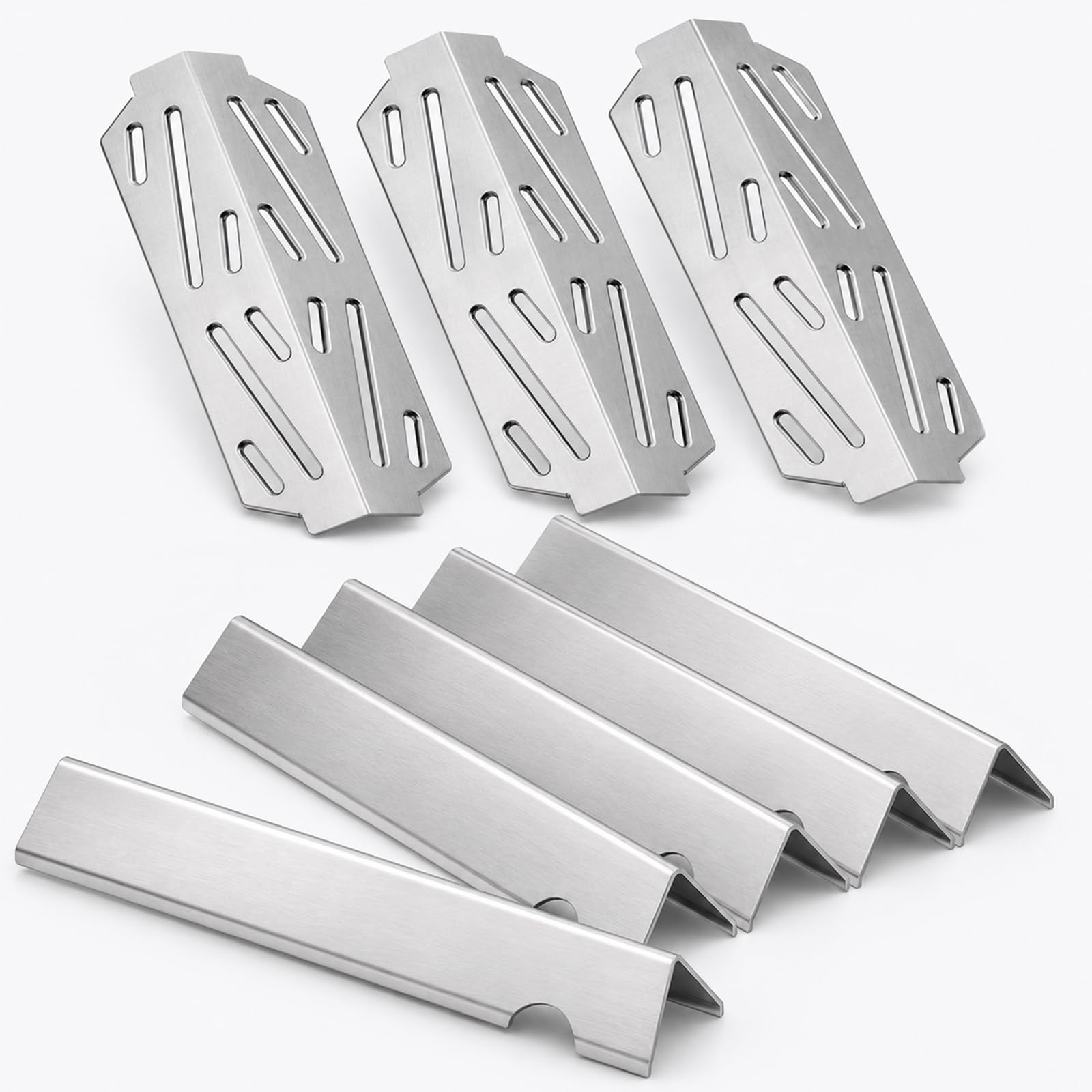 66032 66795 Flavorizer Bars & Heat Deflectors Kit for Weber Genesis II 300 | Also replaces 66040/66685; 2017+ E-310 E-315 E-330 E-335 S-310 S-335 S/E-340; 5 SUS304 bars 17GA & 3 shields