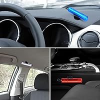 Vista 5 de LANBOUY Paquete de 2 herramientas de corte de cinturón de seguridad para romper ventanas de automóvil, martillo de vidrio, cortador de cinturón