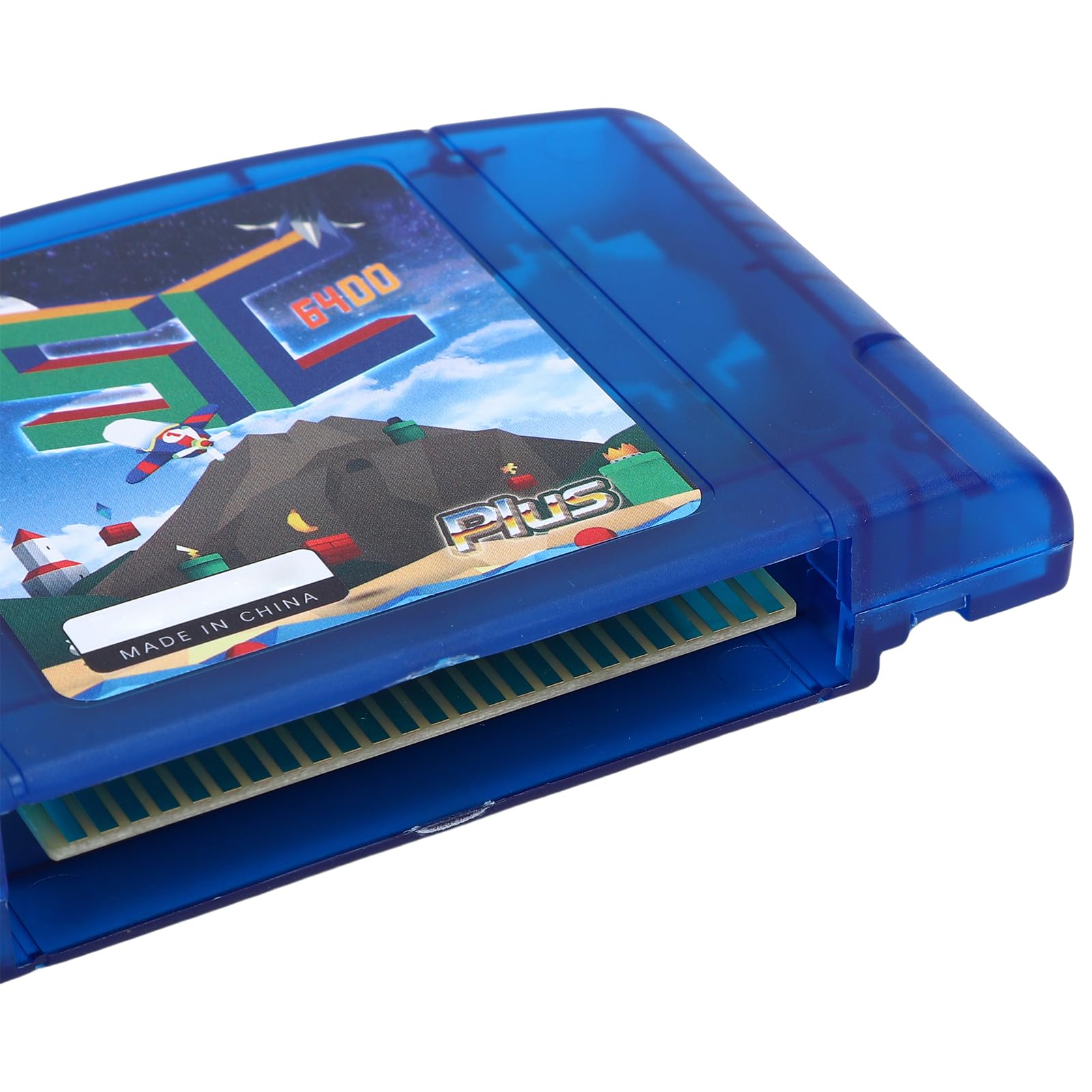 Annadue Cartucho Flash de Código Abierto, Carro Flash N64 de Código Abierto con Soporte 64DD, Copia de Seguridad de Guardado Automático, Cartucho de Tarjeta de Juego para Consola de (azul