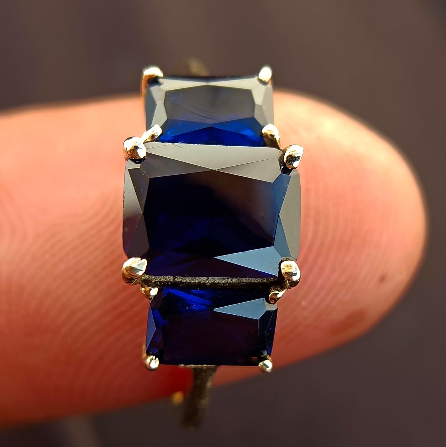 Unique Handmade Gemstone Ring Blue Sapphire gemstone ring/yellow gold ring/Rose Gold Ring |925 Sterling Silver ring,Blue Sapphire Engagement Ring, Gift For Girls,