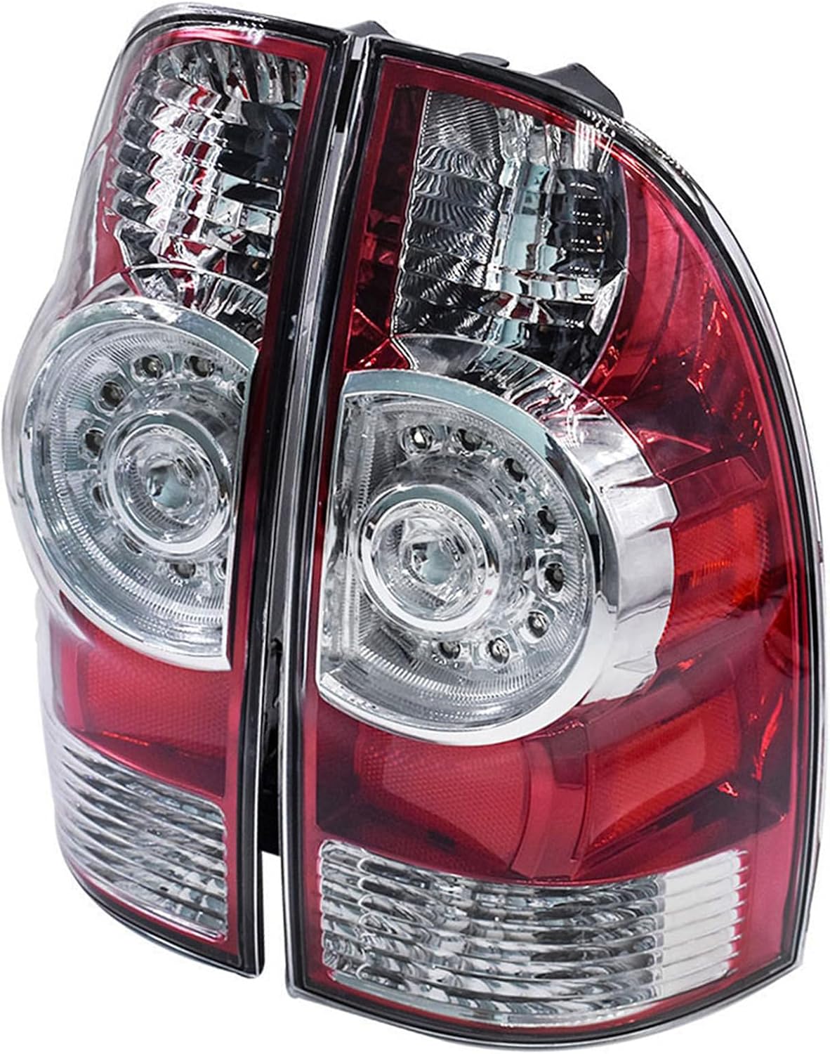 labwork Right and Left Tail Light Assembly Replacement for Toyota Tacoma Pickup 2005-2015 Red Lens Brake Lamps 8156004160 8155004160
