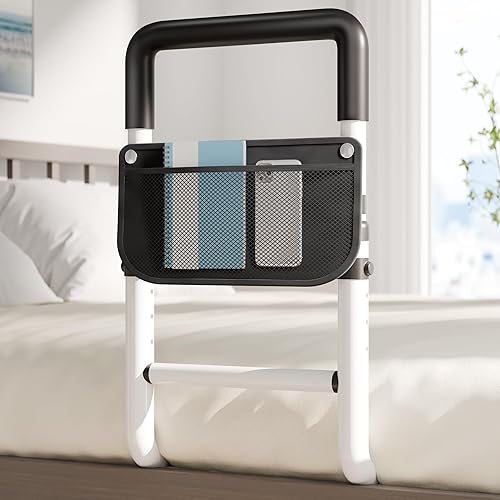Miniatura 9 de Riel de cama ajustable para adultos mayores soporte de cabecera para personas mayores, se adapta a KingQueenFullTwin, dispositivo médico resistente