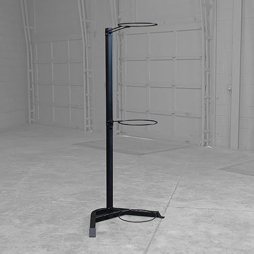 Miniatura 4 de Body-Solid (GSR10B) Estante de bolas de estabilidad, almacenamiento vertical para gimnasio doméstico y comercial, grisnegro