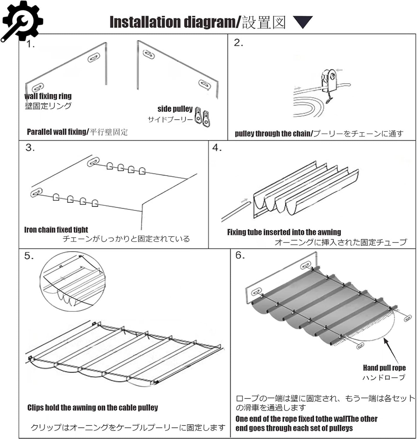 QWEASDF Retractable Sun Shade Canopy Cover Sliding Wave Shade Sail ，for Pergola Patio Deck Yard Gazebo Outdoor ，elescopic Canopy Pergola Cover with Mounting Kit(W3.2*L9m/W10.50*L29.53ft)