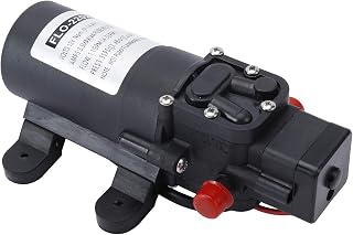 YaeMarine 12v Water Pressure Diaphragm Pump 4.3LPM 1.1 GPM 35 PSI for Caravan/rv/Boat/Marine