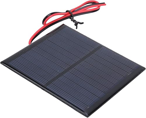 Miniatura 9 de Mini panel solar, 5 unids mini panel solar epoxi tablero de alimentación módulo 11.8 in rojo y negro alambre DC5.5V 160mA