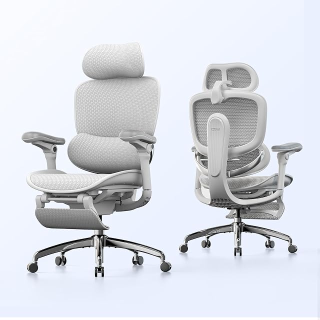 SIHOO SIHOO Doro C300 Pro V2 Ergonomic Office Chair with Footrest, Grey