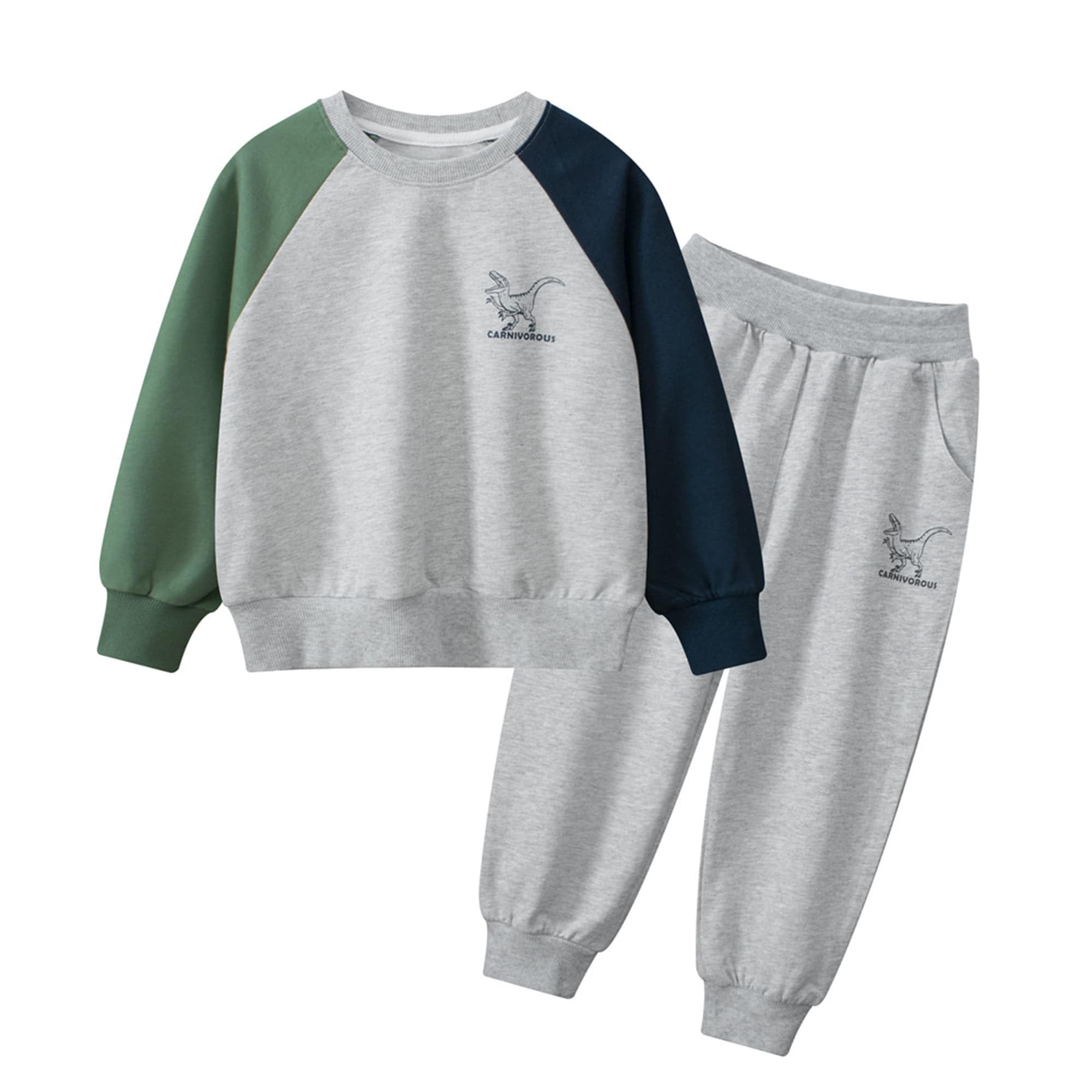 Jungen Trainingsanzug Baumwolle Sweatshirt-Hose Kleidungsset Kind Herbst Winter Pullover Shirt Hose 2 Stück Weihnachten Langarm Outfits Bekleidungssets 1-12 Jahre