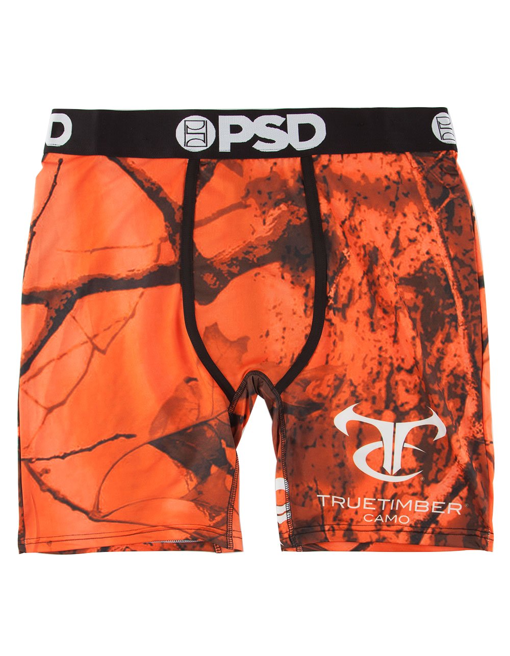PSD Men's Athletic Boxer Brief Underwear- Orange Camo