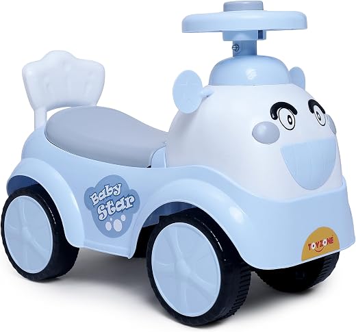 Toyzone Baby Star Ride On | Baby Car | Kids Car | Toy Car| Push Car| Swing Car| Ride on Car with Chu Chu Horn (Baby Star Ride On (Blue), Blue)