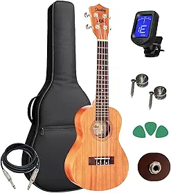 Ukulele Eletroacústico Shelby Su23m + Capa E Acessórios
