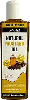 Raslok Pure Natural Mustard Oil | Wood Pressed (7, Ounces)