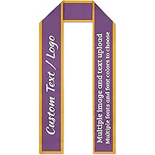 Custom Graduation Stole with Text Logo Photo, Personalized Graduation Gifts for University High School, Customized Honor Sash