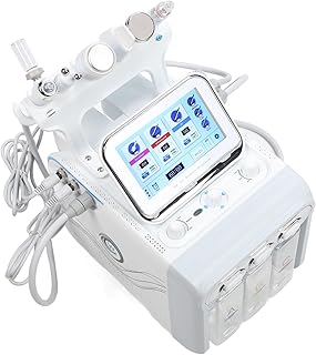 Hydro Water Oxygen Facial Machine, Hydrogen Oxygen Facial Cleanser Machine Absorção de Nutrição Melhora a Elasticidade Fecha Os Poros 6 Em 1 para Rejuvenescimento da Pele (plugue