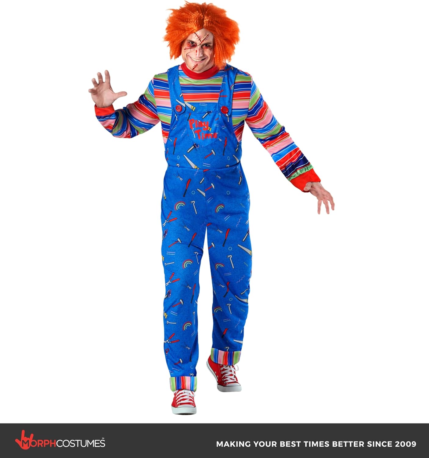 Morph Killer Doll Costume Men, Creepy Doll Costume Mens, Halloween Costumes For Men, Halloween Costumes For Adults - Image 4