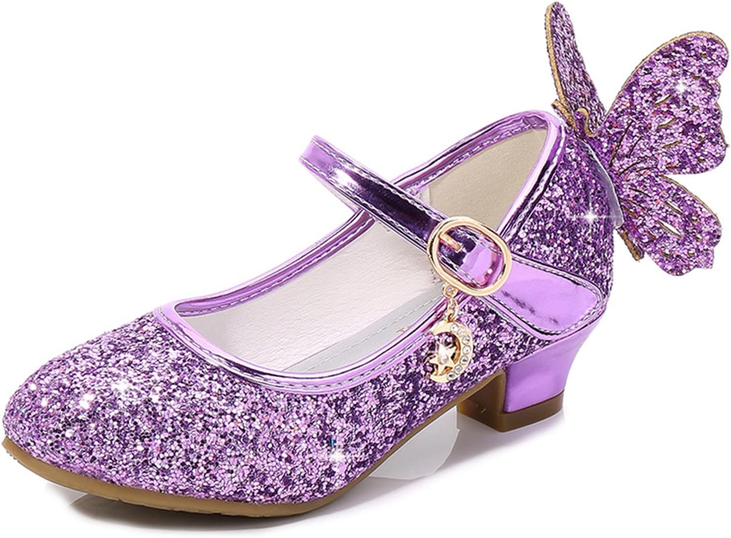 Unifizz Girls Toddler/Little/Big Kids Dress Mary Jane Pumps Bow Low Heels Party Wedding Princess Shoes