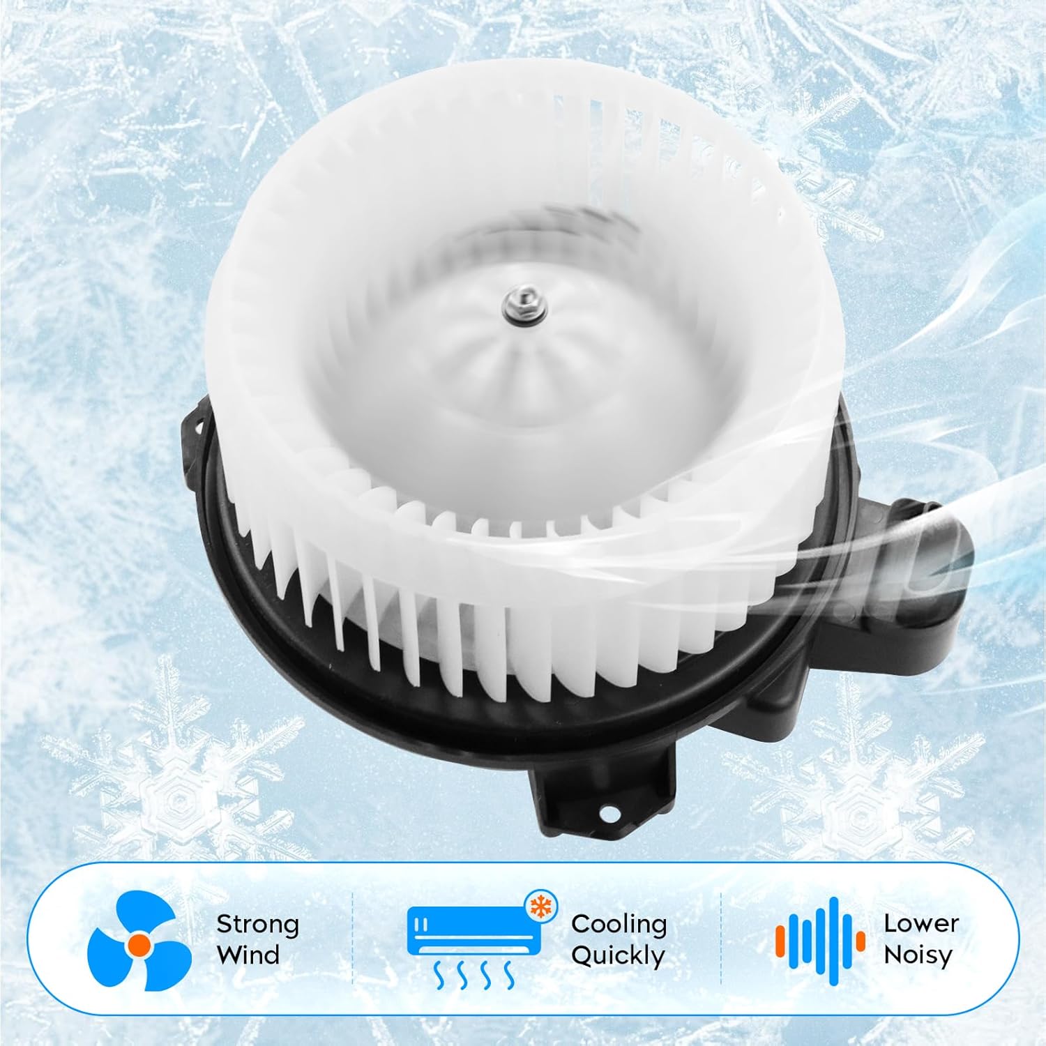 700215 HVAC Blower with Motor Fan Cage Fit for Toyota Camry 07-17, for Tundra 07-21, for 4Runner 10-23, for Dodge Journey 10-20, for Lexus ES350 08-12, Replaces#87103-60400 68232372AC PM9351 75830