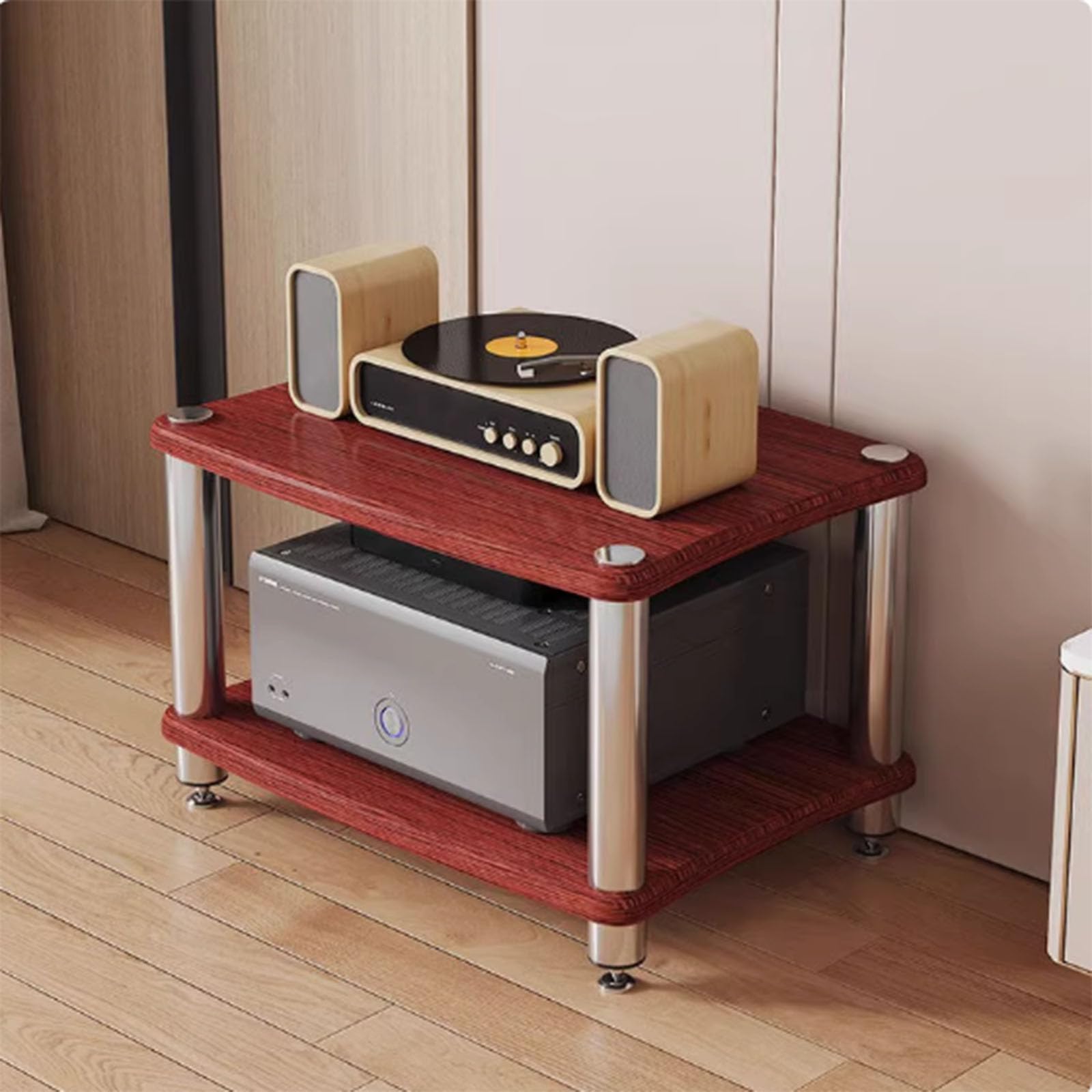 Stojak na media AV z półkami, stojak na nośniki audio/wideo, 1/2/3/4-poziomowy stojak stereo, wieża audio rack, gramofon CD, odbiornik stereo, szafka na sprzęt AV, stojak ekspozycyjny, wieża