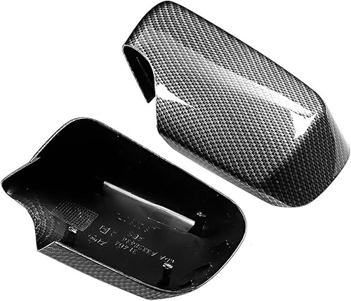 Miniatura 4 de Cubierta de espejo lateral, 1 par de cubierta de espejo retrovisor izquierdo y derecho, estilo de fibra de carbono, protector de espejo de puerta de