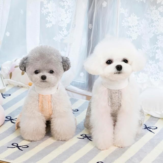Foto 6 de 8 de 3 Piezas Vestidos de Perro Cachorro Princesa de Lujo Ángel Alas Puras Ropa Noche de Boda Vestido de Falda…