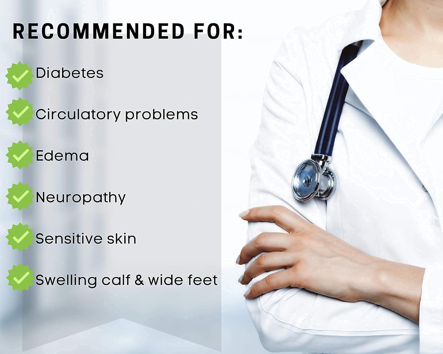 Diabetic Socks for Men, Premium, Soft, Extra Comfortable. 6 Pairs : Health & Household