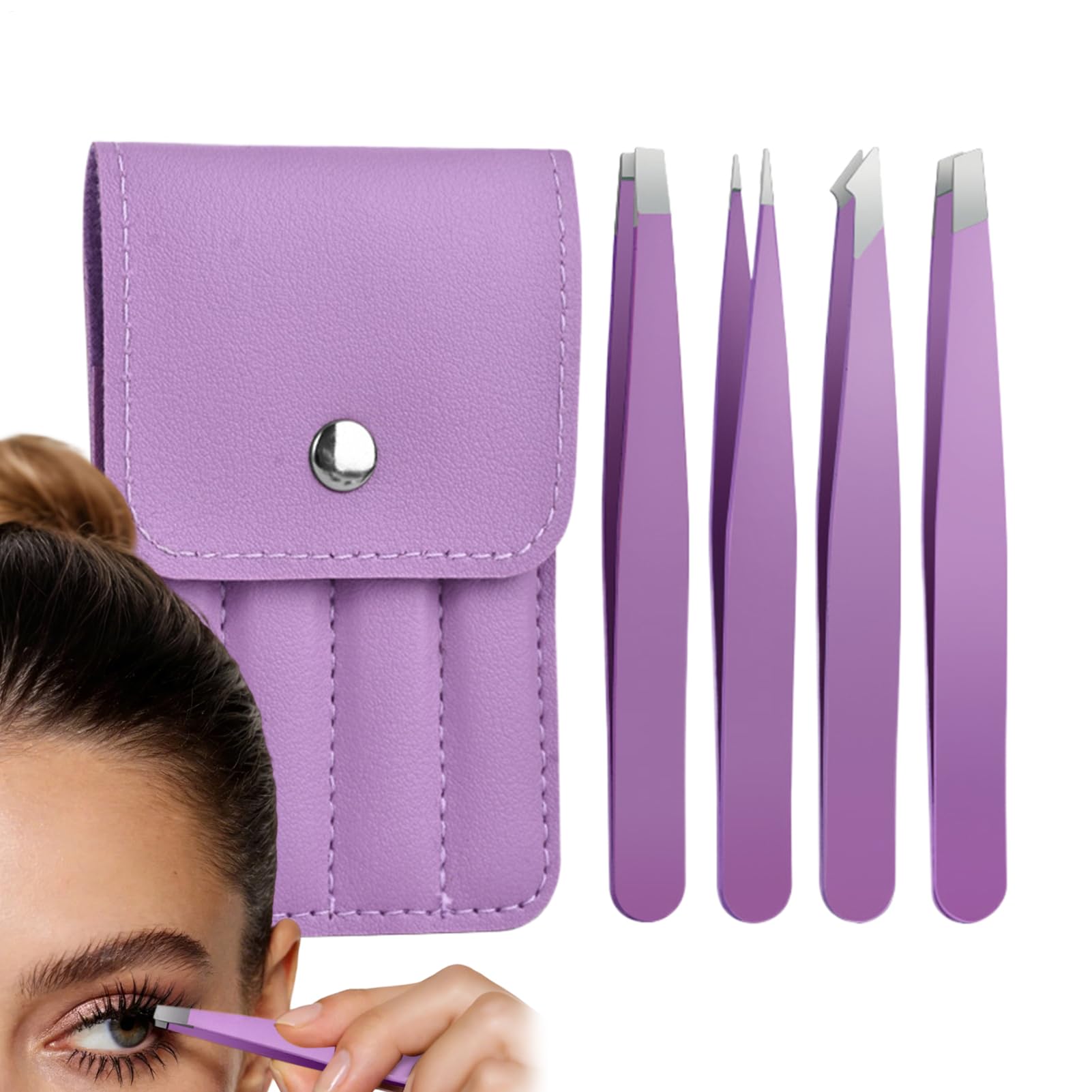 Pinzas de pestañas para volumen y cejas perfectas en el hogar o durante tus viajes
