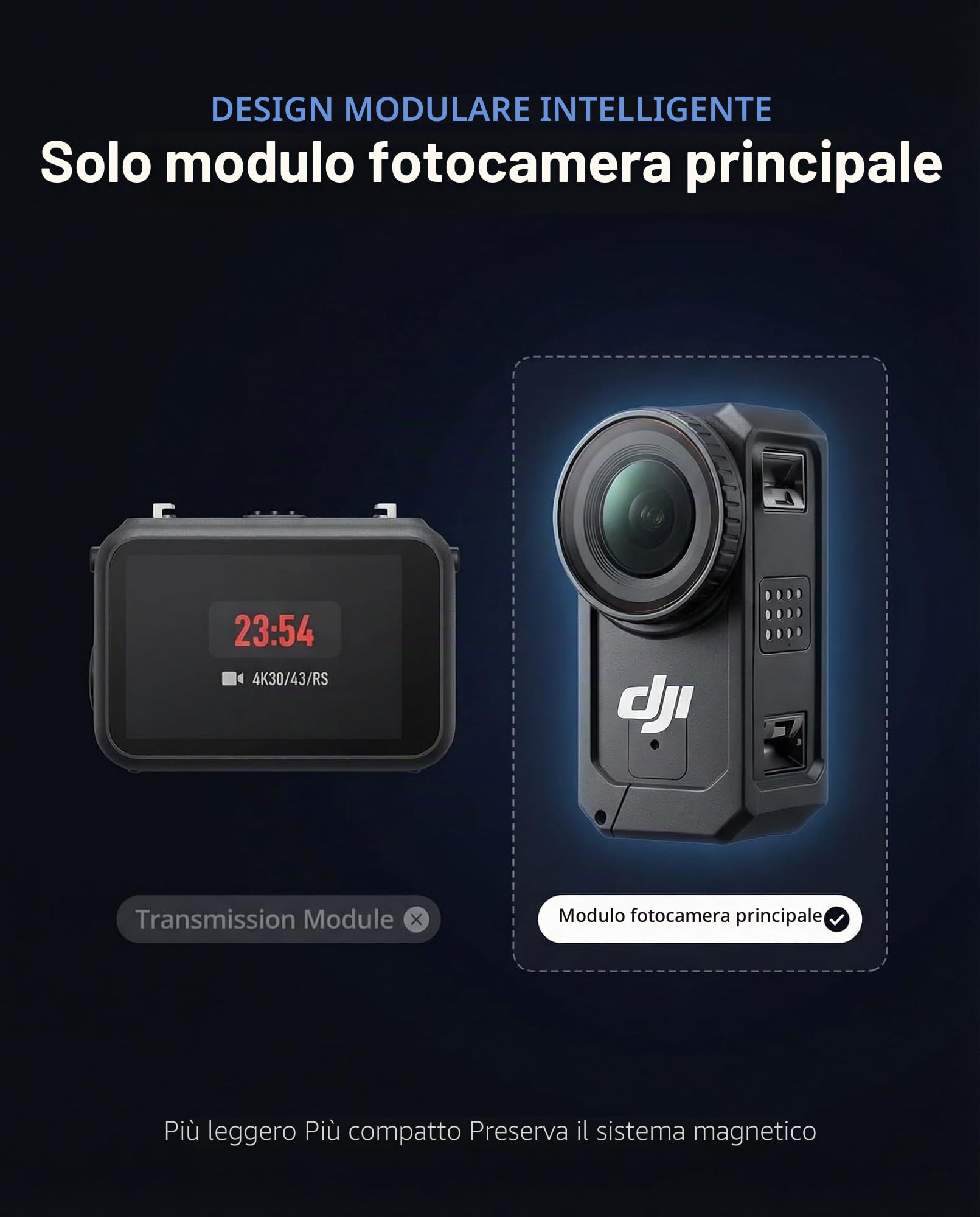 iDaPro Custodia protettiva in alluminio a gabbia per conigli, per fotocamera sportiva DJI Osmo Nano, lunetta protettiva, accessori di espansione multifunzione a sgancio rapido per Osmo Nano