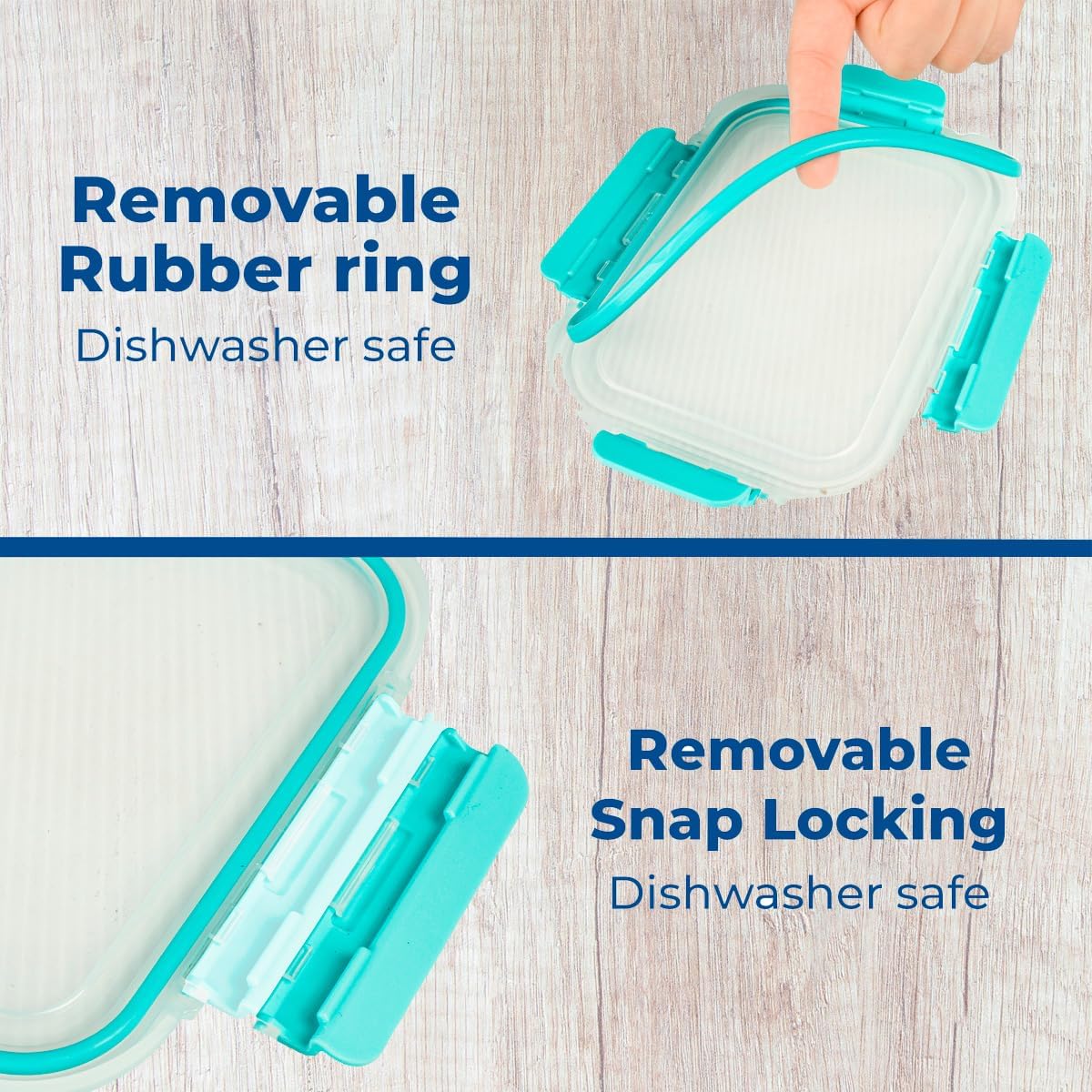 24 Piece Glass Microwave Dishwasher Safe Storage Prep Meal Containers with Lids Leak Proof (Blue)