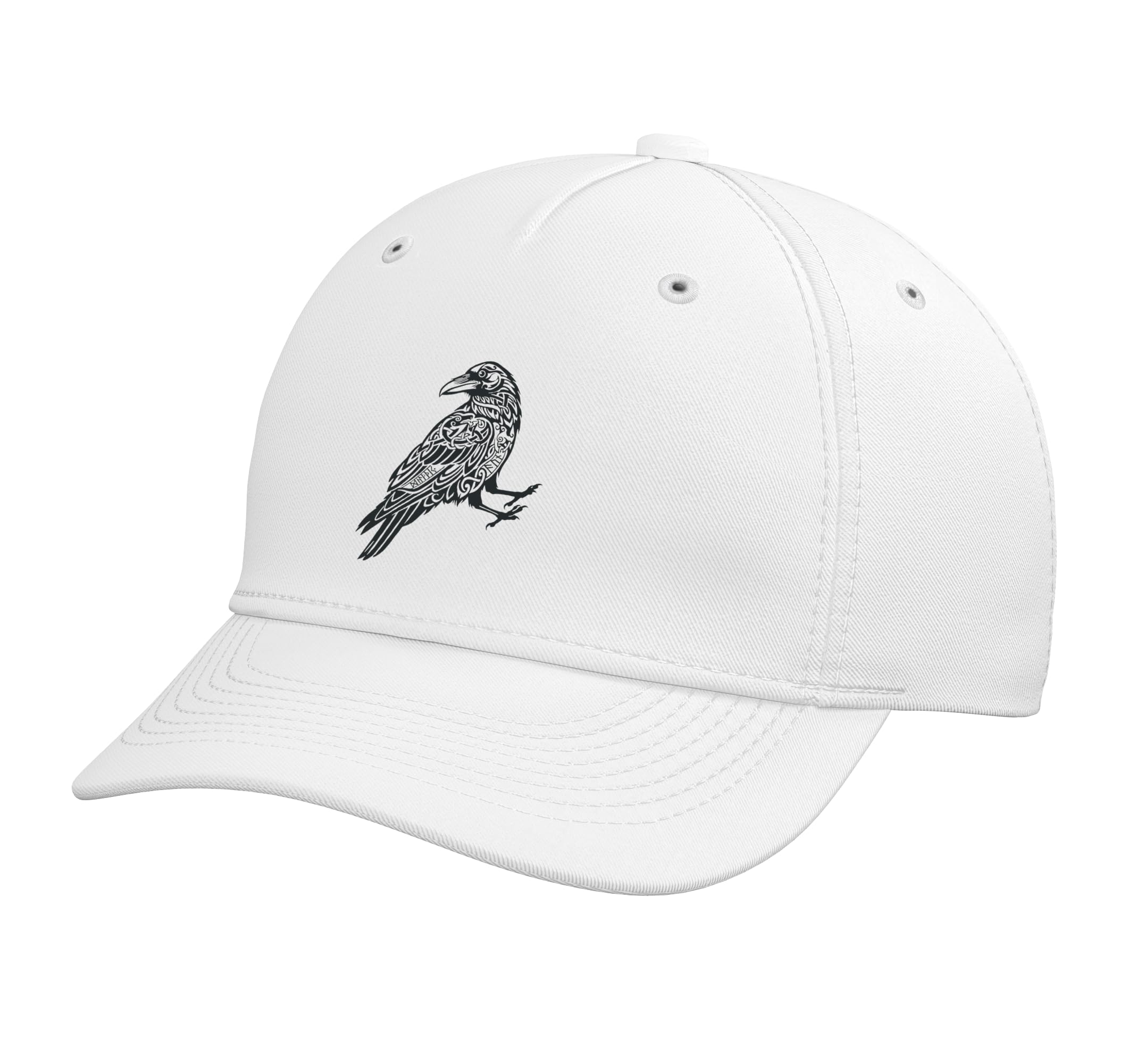 Norse Mythology Celtic Knot Viking Raven Rune Art Adjustable Baseball Hat