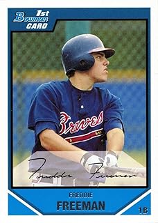 2007 Bowman Draft Picks Prospects Baseball #BDPP12 Freddie Freeman Pre-Rookie Card