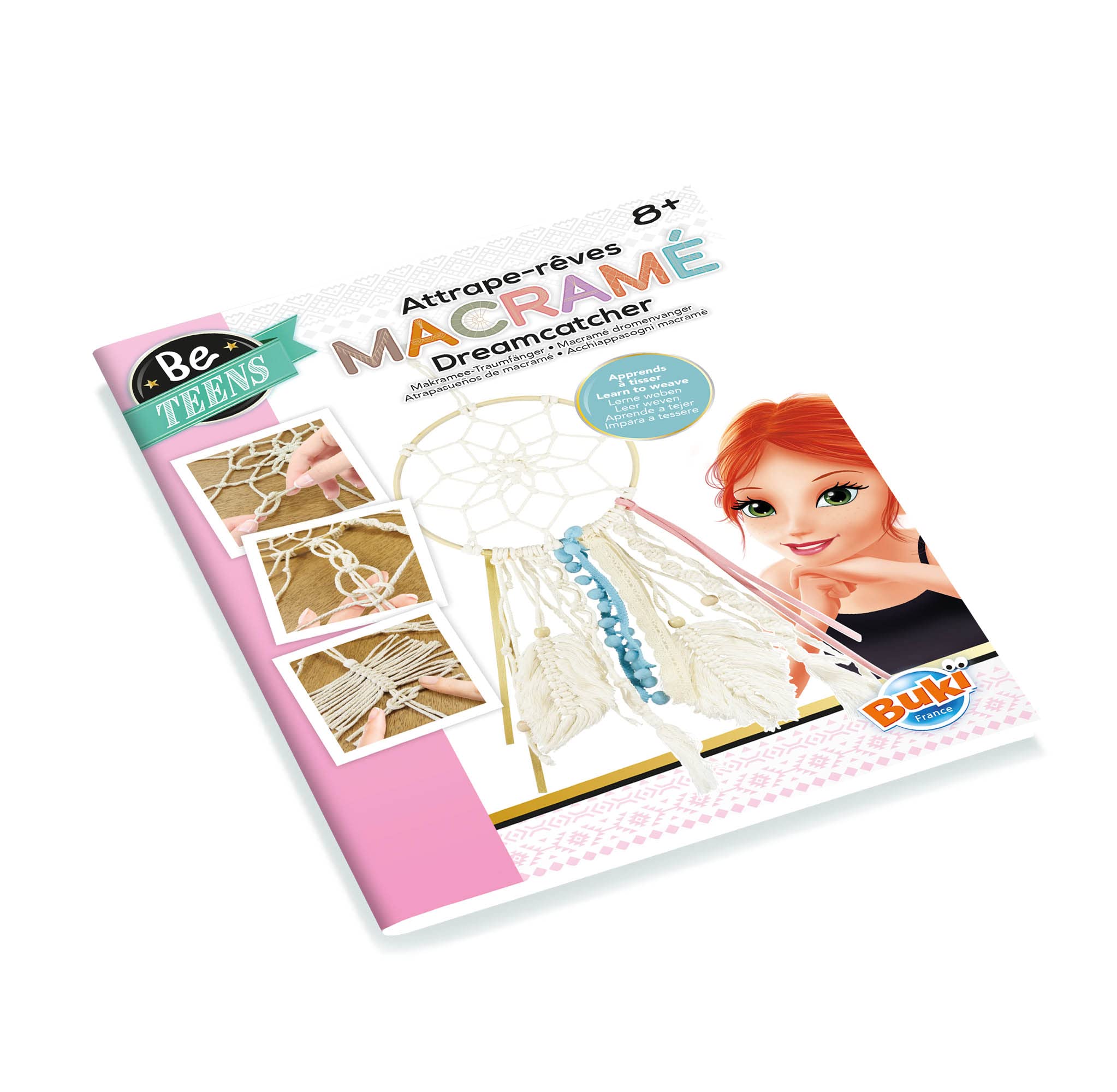 Buki France Macrame Dream Catcher Making Gift Set. Macrame Dreamcatcher Wall Decoration Kit. Homemade Dream Catcher with Accessories & Instructions. Arts & Crafts for Kids. Suitable for Boys Girls 8+ - Image 4