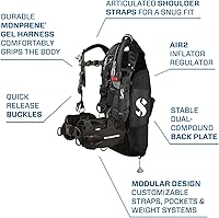 Vista 6 de SCUBAPRO Hydros Pro Men’s Back Inflated Scuba BCD Recreational and Travel Scuba Diving