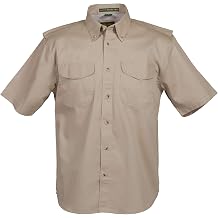 Men's Vented Back Twill Short Sleeve