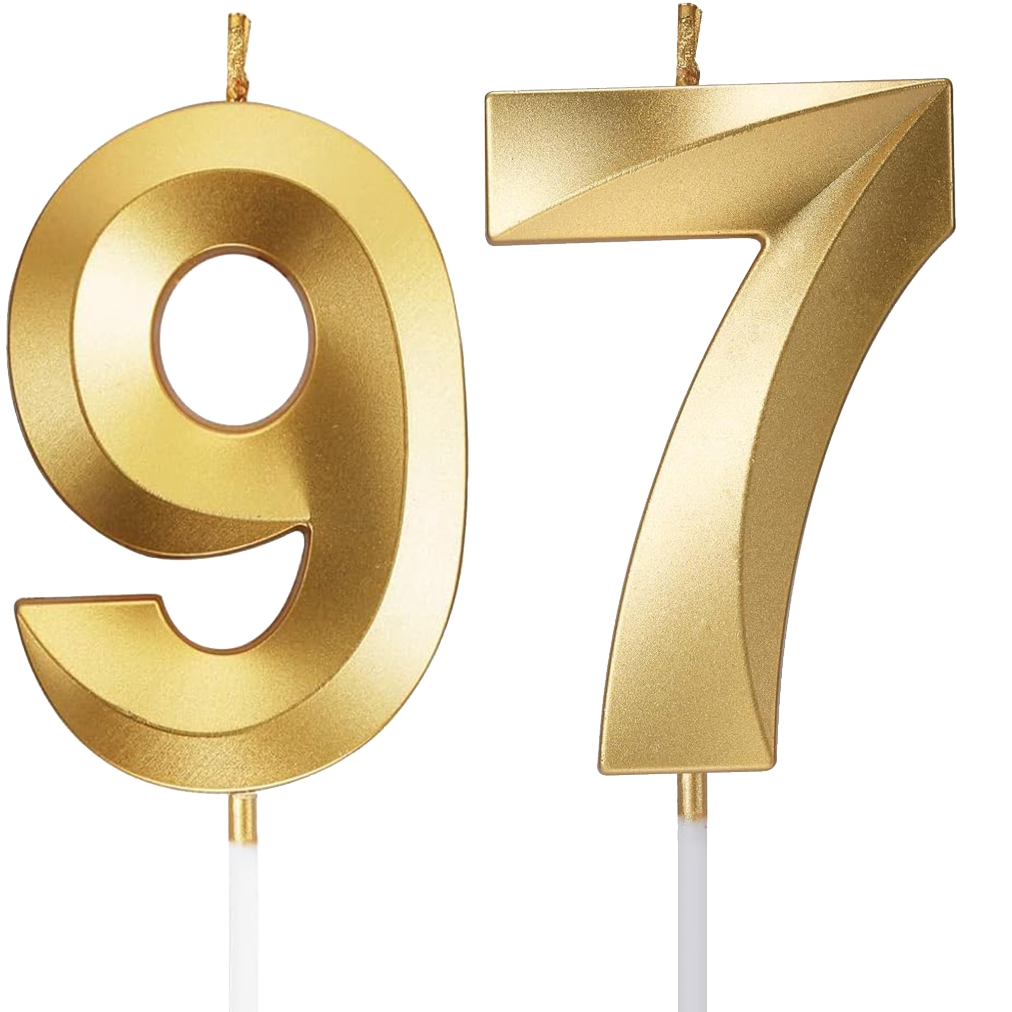 Birthday Candles Number Candles Age Year for Cakes Happy Birthday 3D Designed Wedding Anniversary Party Cake Topper Decorations