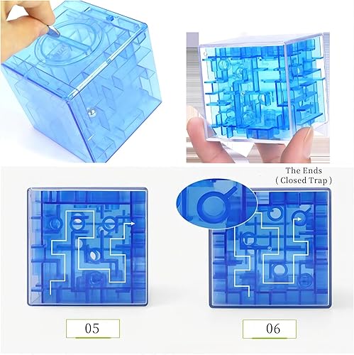 Miniatura 6 de Caja de laberinto de rompecabezas de dinero, soporte para dinero y rompecabezas divertido juguete educativo para niños y adultos, cumpleaños, día de