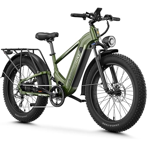 LEONX M2 Pro Electric Bike,1800W Motor Electric Bike for Adults, 26'' x 4.0'' Fat Tire Ebike with 48V 17.5AH Battery, 36MPH 85Miles Long Range Electric Mountain Bike, Up to 110 Nm