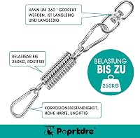 Poprkdre Rugós Függőfotel Karabinerrel Acél Rugóval 2