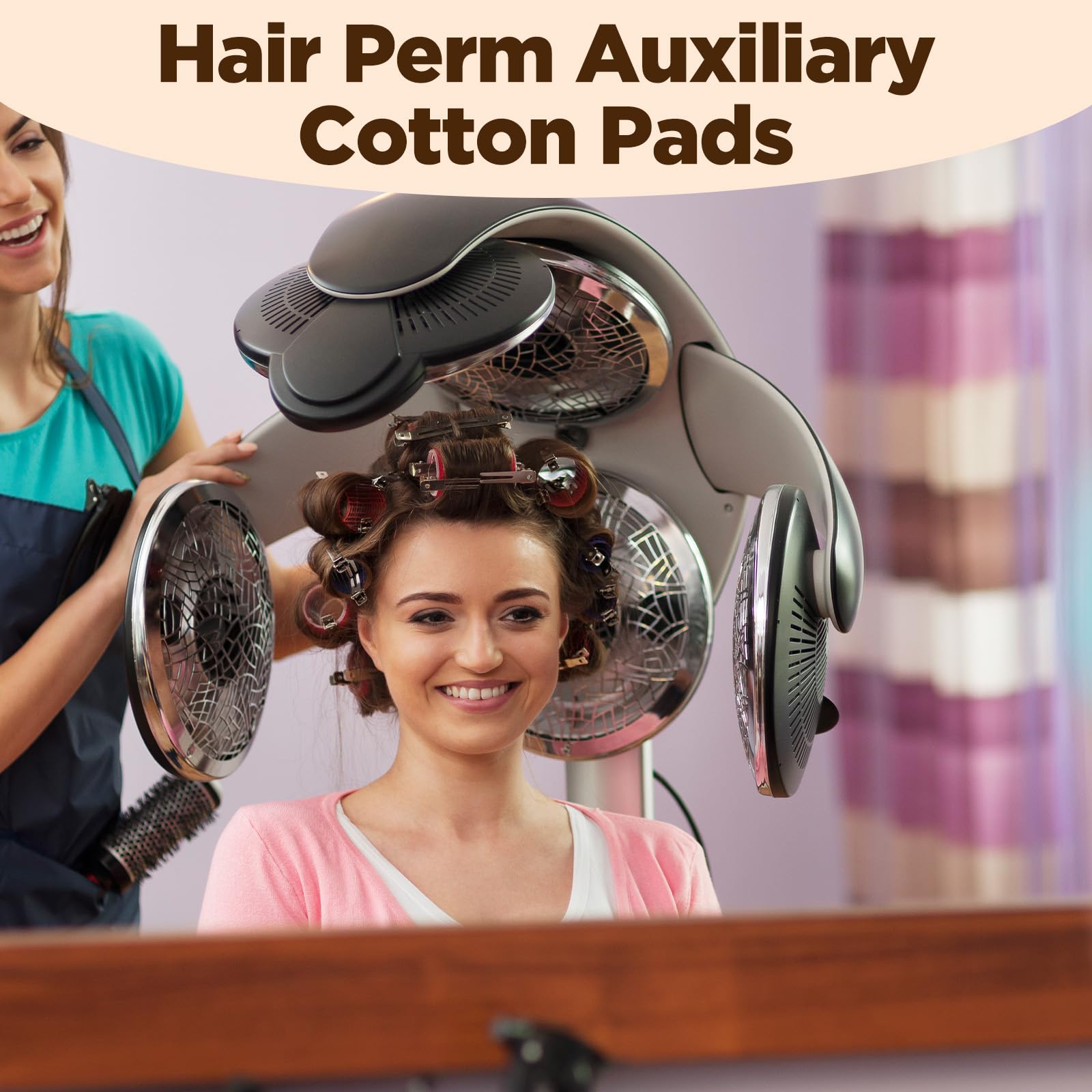 100 papeles permanentes, papel de envoltura para cabello, papel final para rodillos de cabello, envolturas desechables resistentes a altas temperaturas para peluquería y peinado del hogar, color
